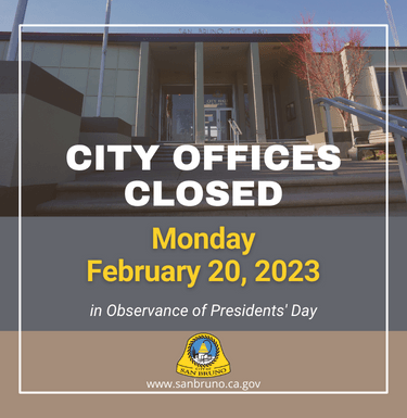 Image of San Bruno City Hall front steps and building entrance