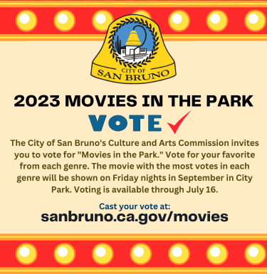 Image of movie reel with text