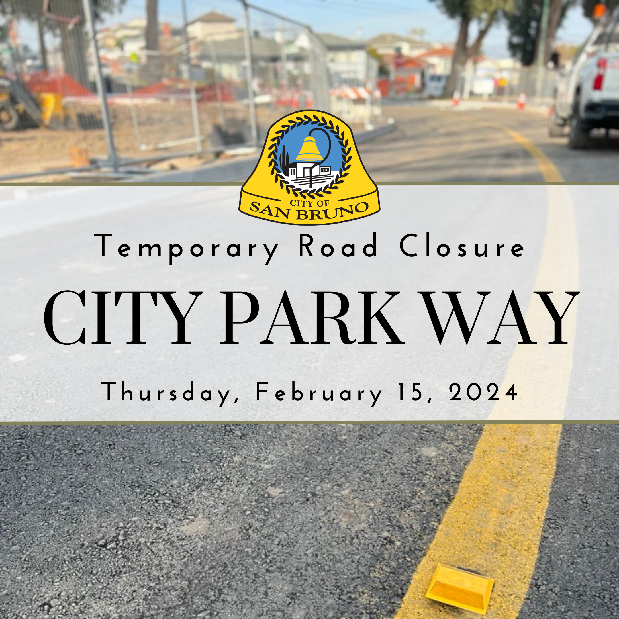 Image of road with text