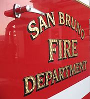 San Bruno Fire Department Truck Door