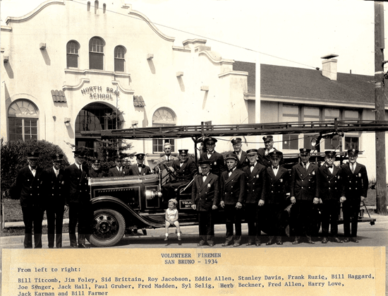 San Bruno Volunteer Firefighters 1934