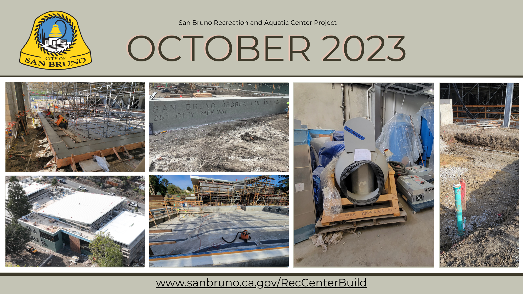 Image of construction site at Recreation and Aquatic Center Project #2